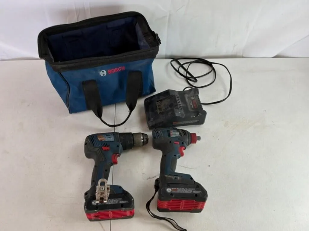 Bosch 18V Drill & Impact Kit - 6pc