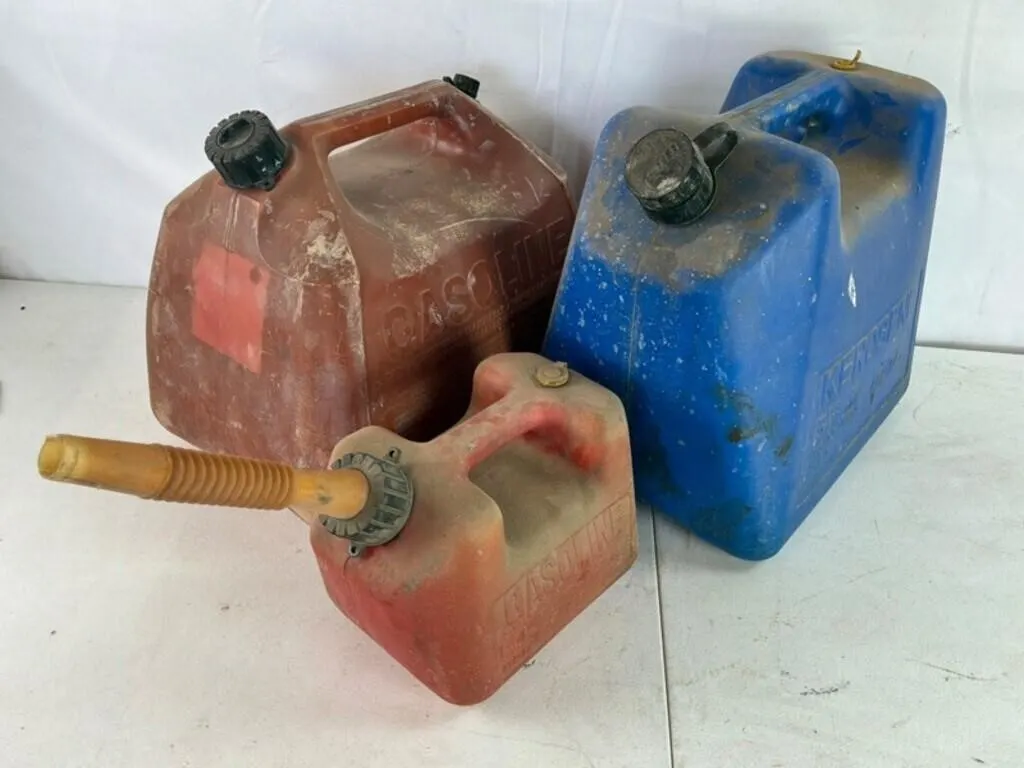 Gott Gas & Kerosene Cans (Lot of 3)