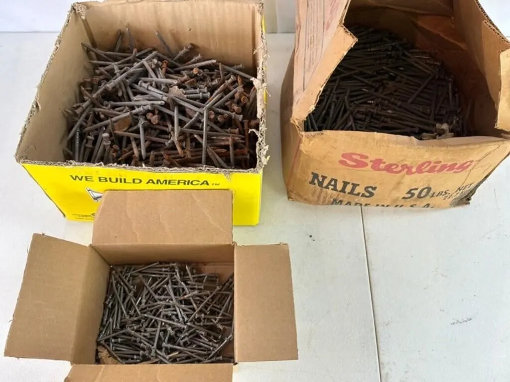 Mixed Construction Nails - 3 Boxes