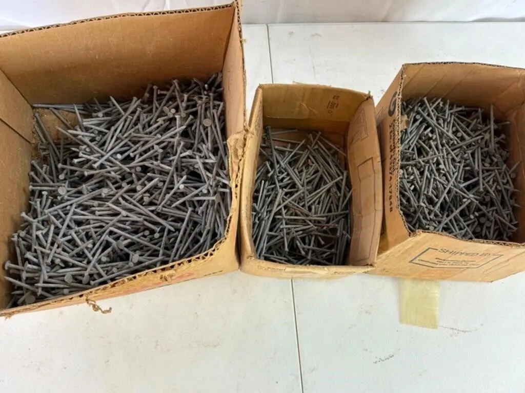 Mixed Lot of Assorted Nails - Approx. 2-5in