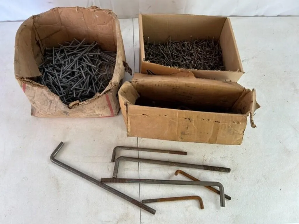 Mixed Lot Nails & Threaded Rods