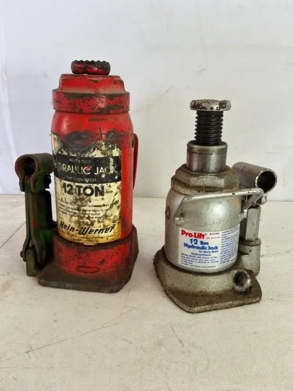 12-Ton Jack Pair - Hein-Werner 8030 & Pro-Lift