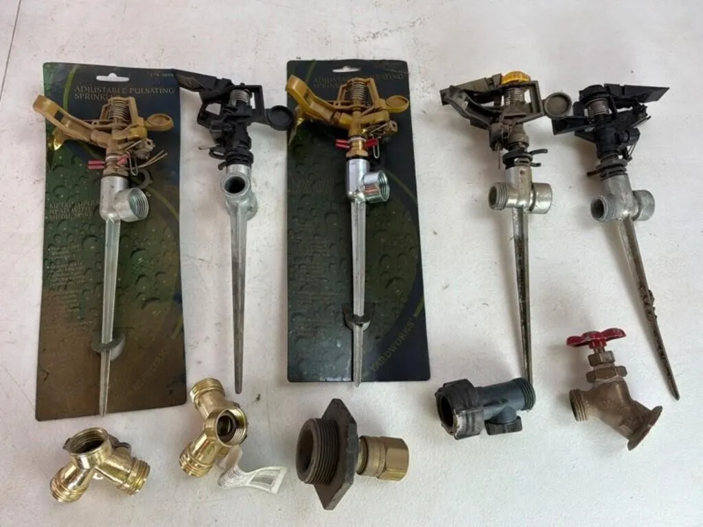 Yardworks Sprinklers & Hose Fittings (Lot of 10)