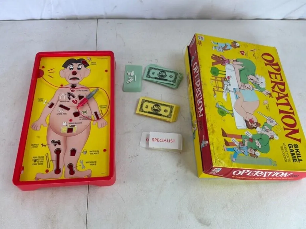 Vintage Operation Skill Game - Milton Bradley