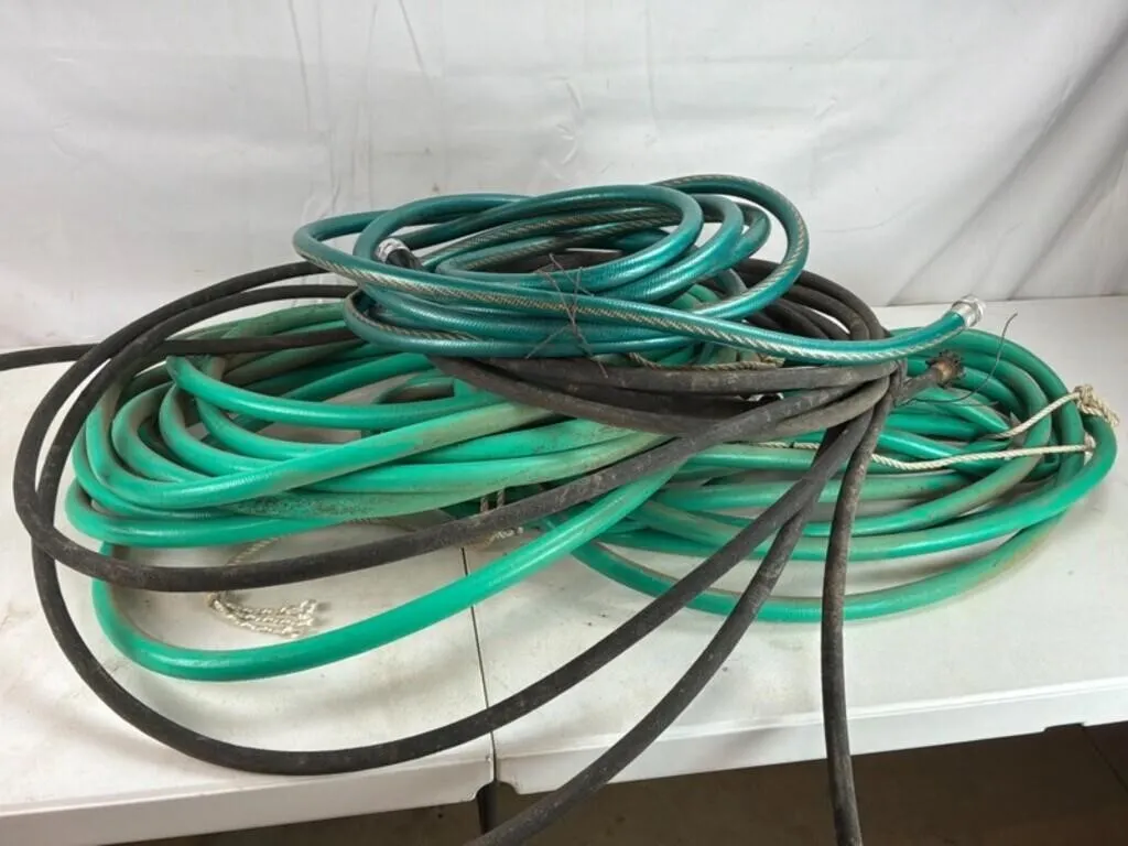 Mixed Lot Rubber Hoses with Fittings