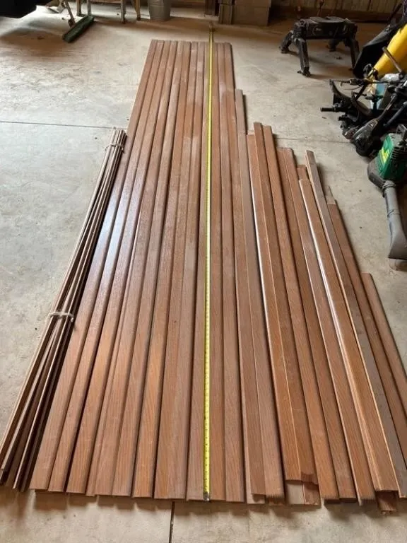 Mixed Wood Trim Boards - Approx. 168in