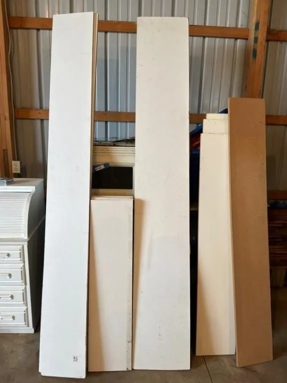 White Melamine Shelving Boards 6pc