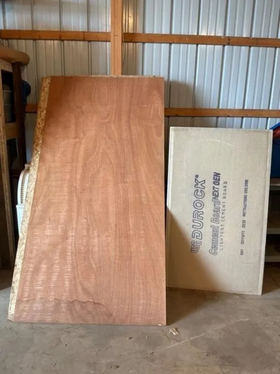 USG Durock Cement Board & Wood Panels