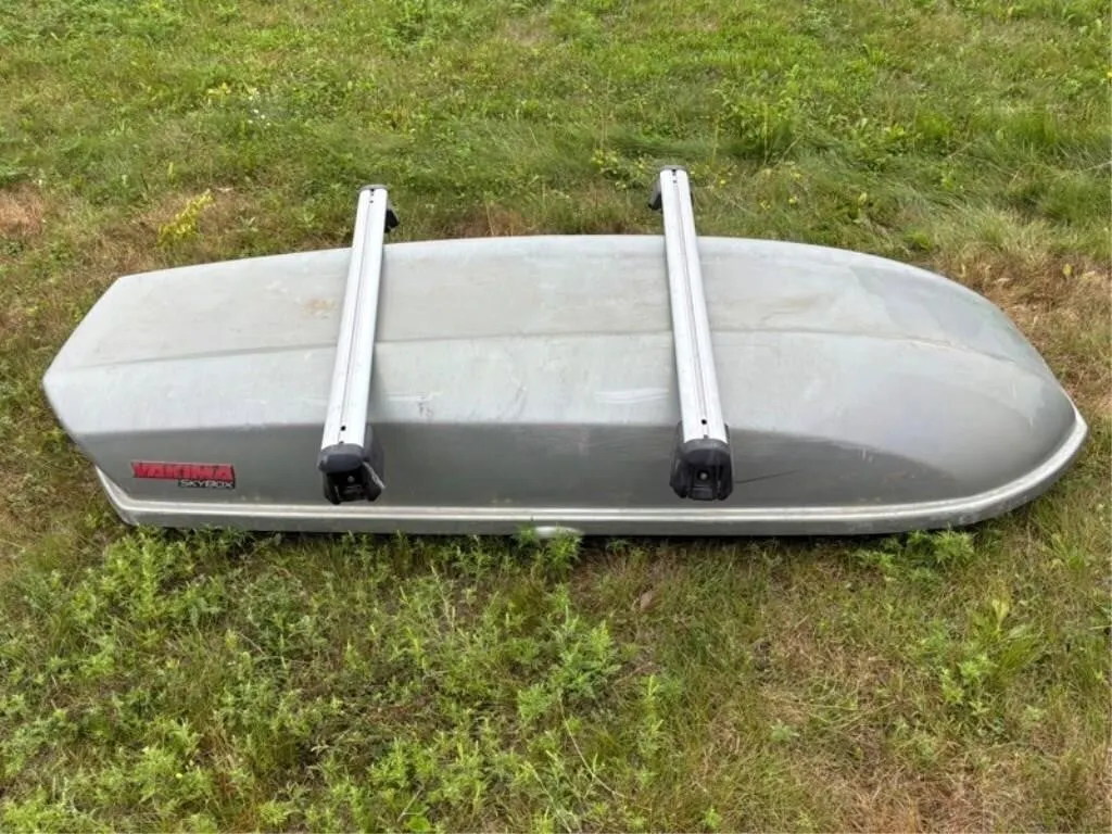 Yakima SkyBox Rooftop Cargo Box w/ Crossbars