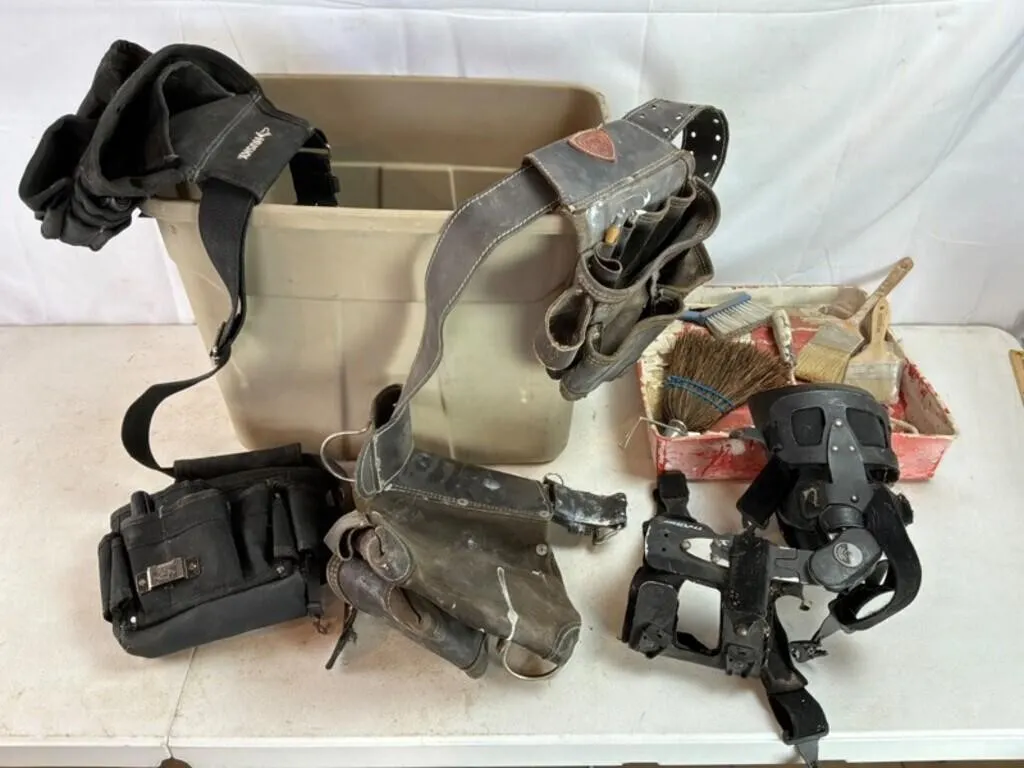 Mixed Tool Belts, Pouches & Braces (Lot of 7)