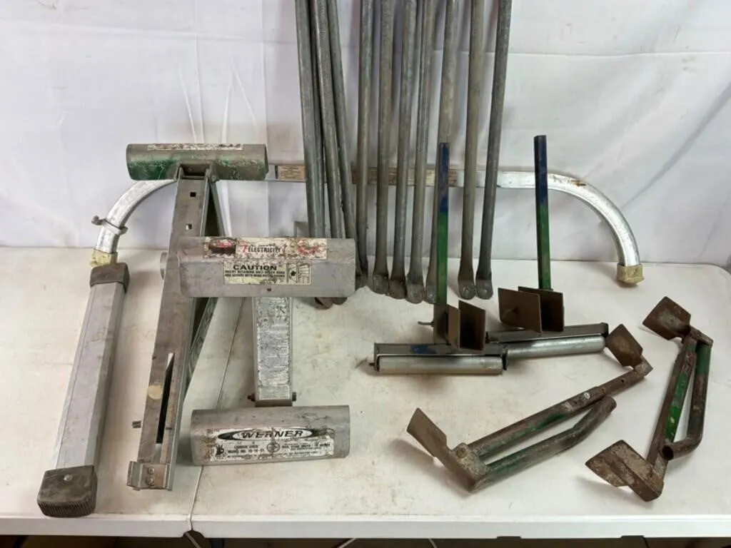 Mixed Werner Ladder Jacks & Tools (20+ Pc)