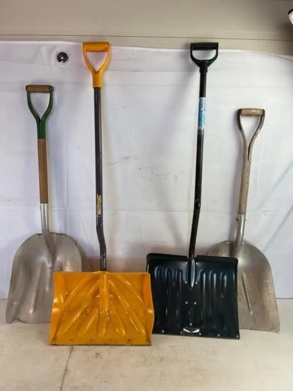 4pc Snow & Digging Shovel Assortment
