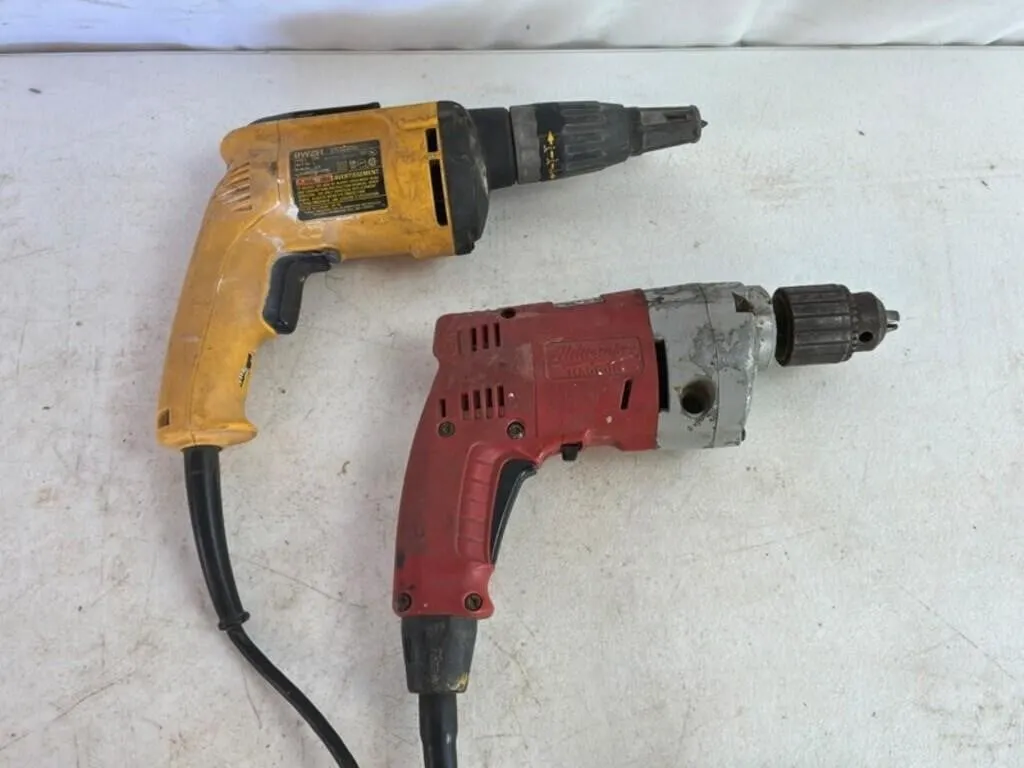 DeWalt DW251 & Milwaukee 0234-1 Drills
