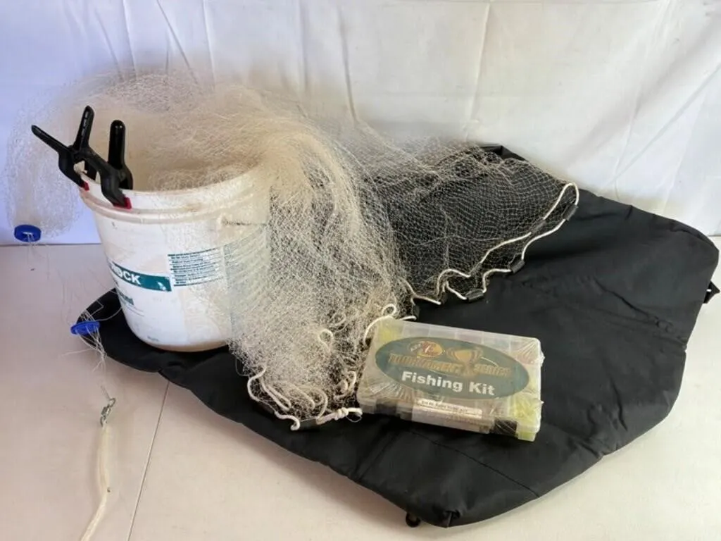 Mixed Fishing Gear Set - Cast Net & 270pc Kit