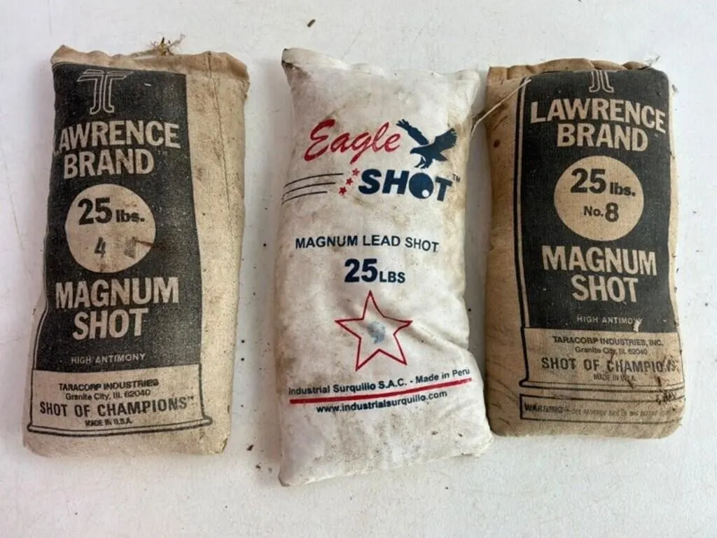25lb Lead Shot - Lawrence & Eagle (3 Bags)