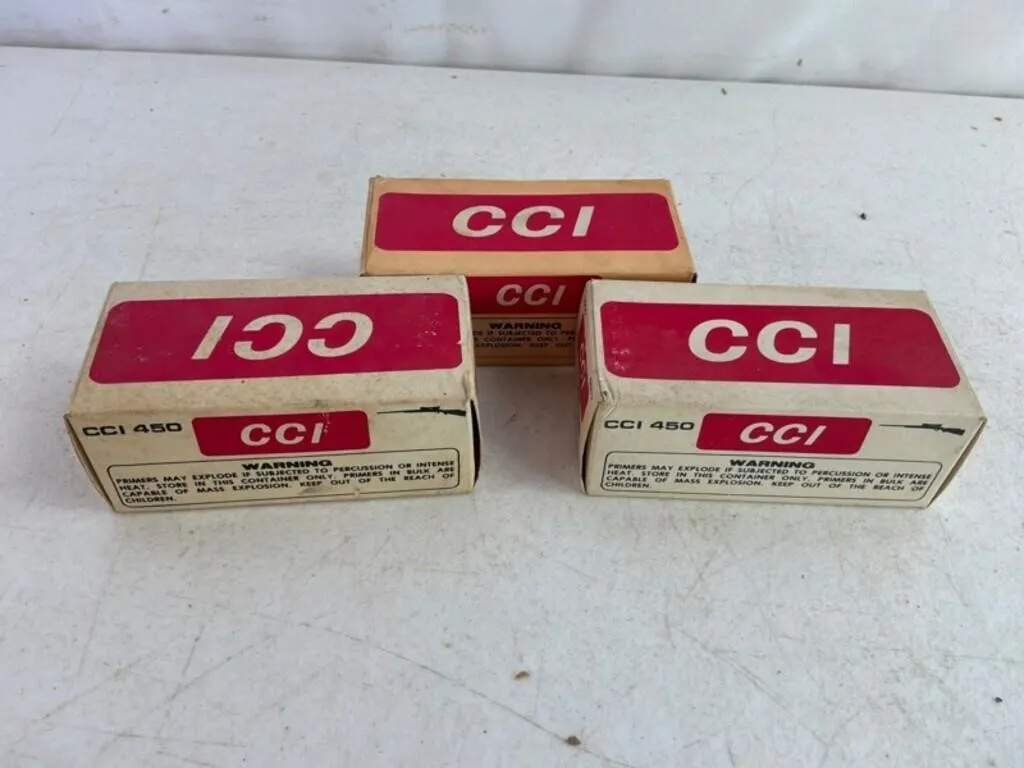 CCI 400 & 450 Small Rifle Primers - 3 Boxes