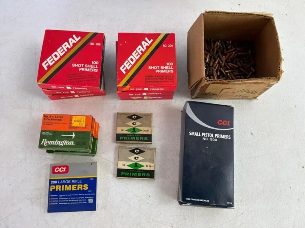 Mixed Primers/Bullets - Federal, CCI, Remington