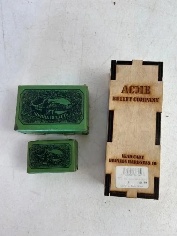 Sierra & Acme Cast Bullet Assortment (Lot of 3)