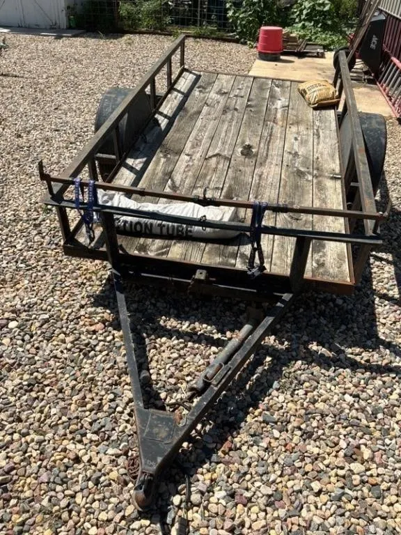 Single-Axle Utility Trailer w/ Wood Deck