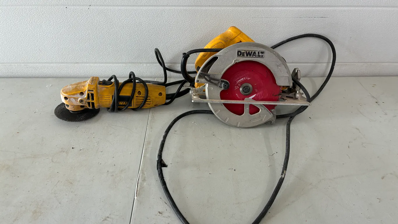 DeWalt Grinder and Skill Saw