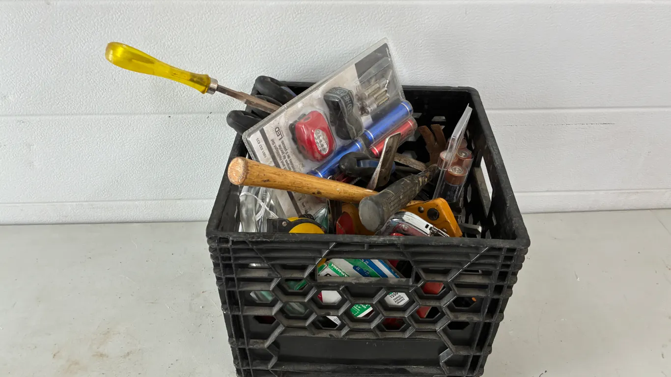 Flashlight Hammer, Stapler and Misc. Items