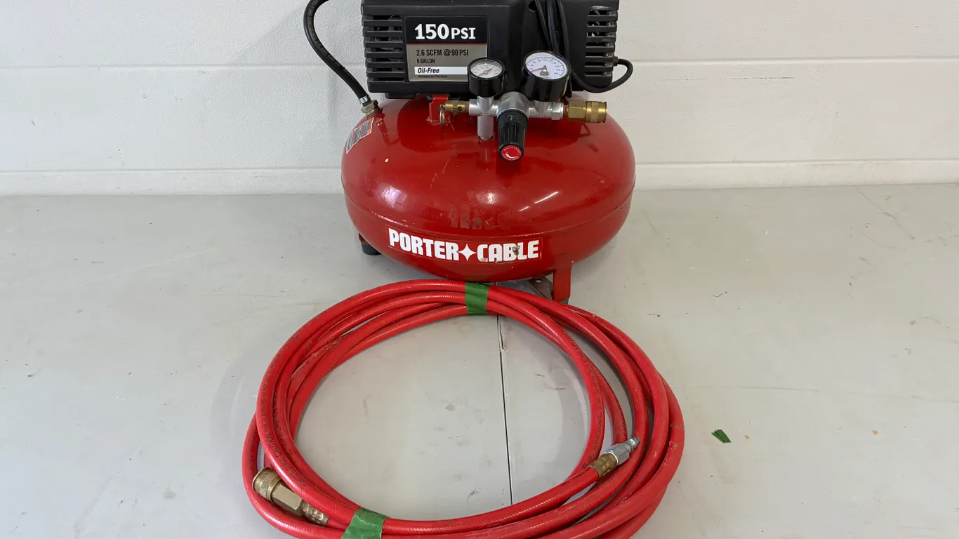 Porter Cable Air Compressor and Hose