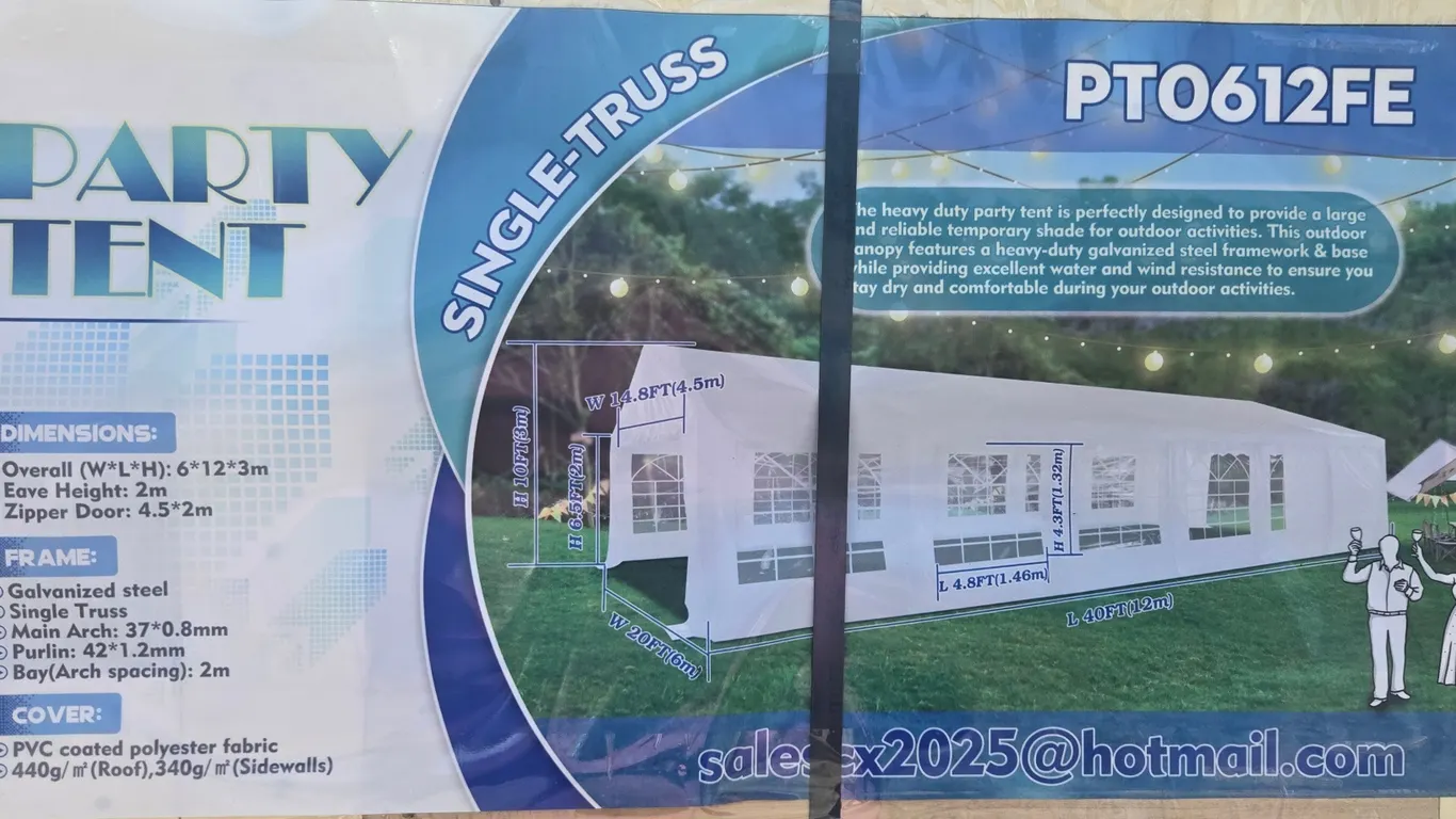 Hanbase Commercial W20'X40'LX10'H Party Tent~New!