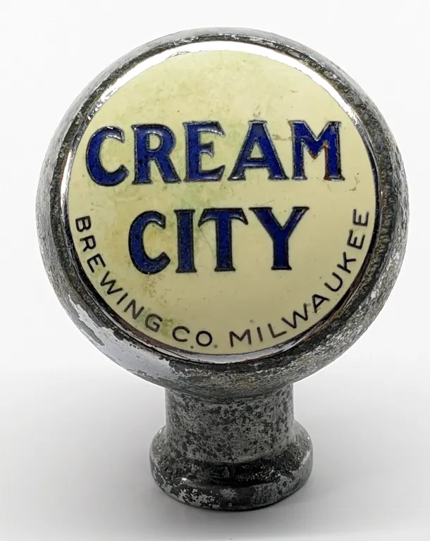 BALL TAP KNOB HANDLE CREAM CITY BEER MILWAUKEE WISCONSIN