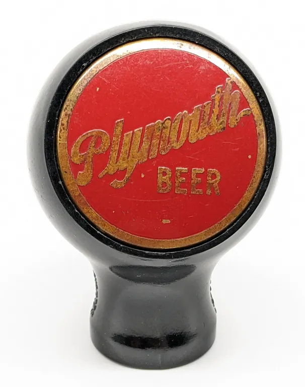 BALL TAP KNOB HANDLE PLYMOUTH BEER WISCONSIN (TRUE NAME)