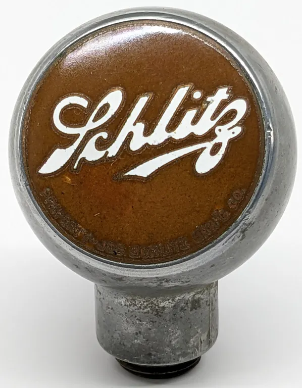BALL TAP KNOB HANDLE SCHLITZ BEER MILWAUKEE WISCONSIN (ROBBINS)