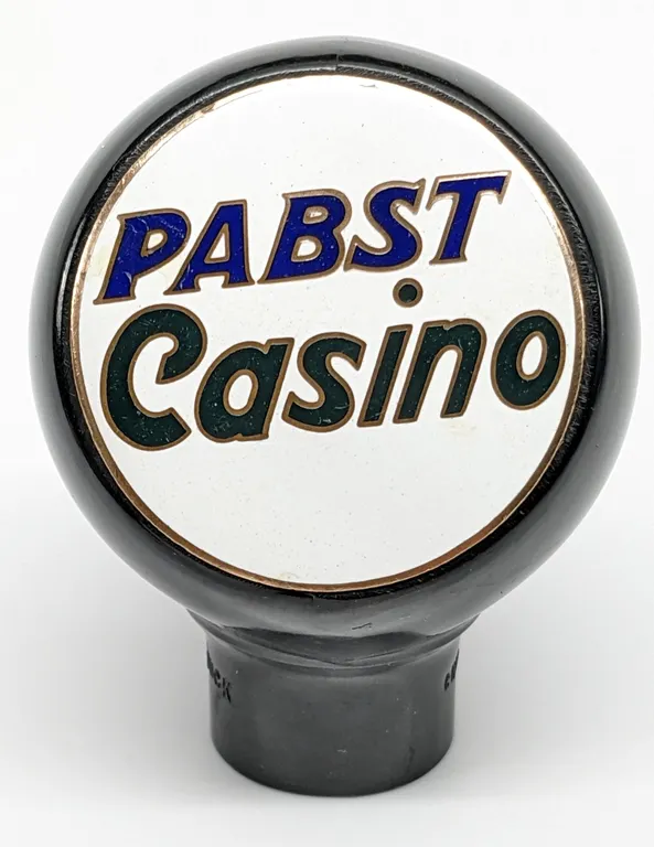 BALL TAP KNOB HANDLE PABST CASINO BEER (GREEN DUCK)