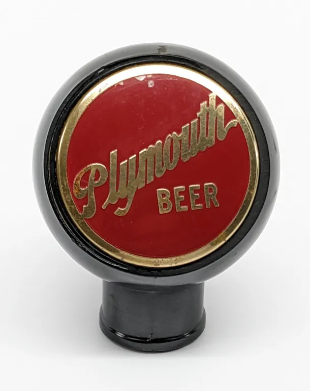BALL TAP KNOB HANDLE PLYMOUTH BEER WISCONSIN
