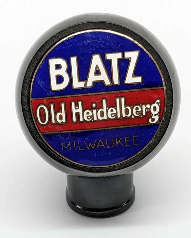 BALL TAP KNOB HANDLE BLATZ OLD HEIDELBERG BEER MILWAUKE WISCONSIN