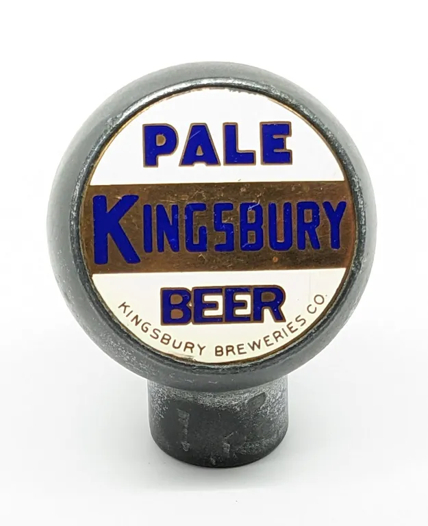 BALL TAP KNOB HANDLE KINGSBURY PALE BEER WISCONSIN (ROBBINS)