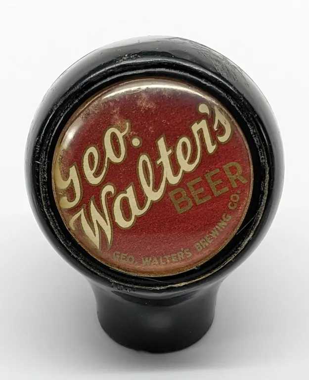 BALL TAP KNOBS GEO WALTERS BEER APPLETON WISCONSIN (BASTIAN BROS)