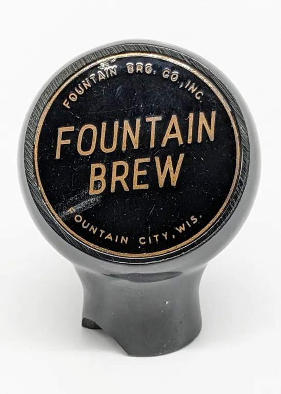 BALL TAP KNOB HANDLE FOUNTAIN BREW BEER FOUNTAIN CITY WISCONSIN