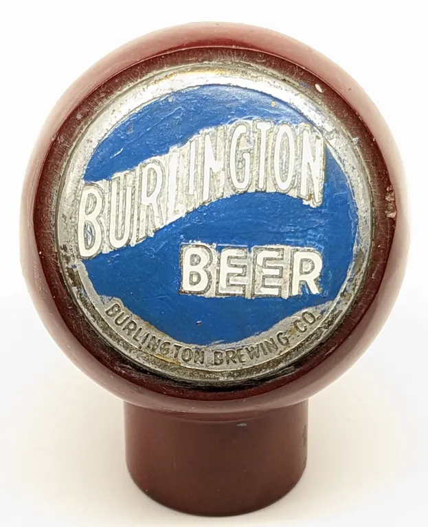 BALL TAP KNOB HANDLE BURLINGTON BEER WISCONSIN (NEW ART SPECIALTIES)