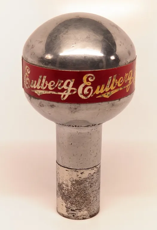 BALL TAP KNOB HANDLE EULBERG BEER PORTAGE WISCONSIN (NEWMAN)
