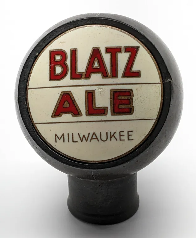 BALL TAP KNOB HANDLE BLATZ ALE BEER MILWAUKEE WISCONSIN