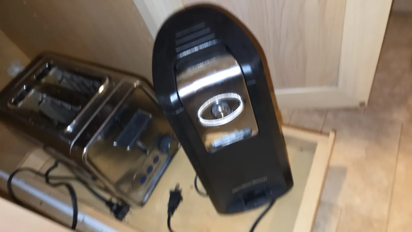 Stainless steel toaster and can opener