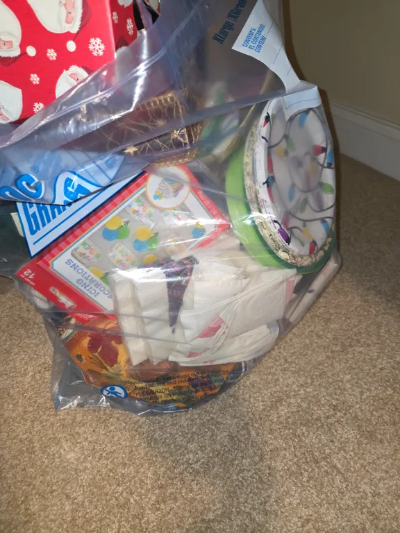 Variety of party supplies