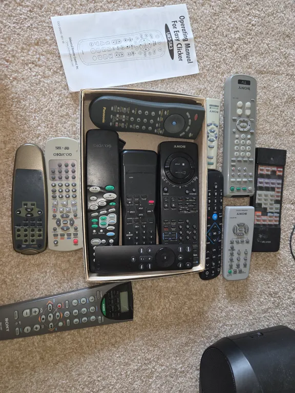Lot of remotes