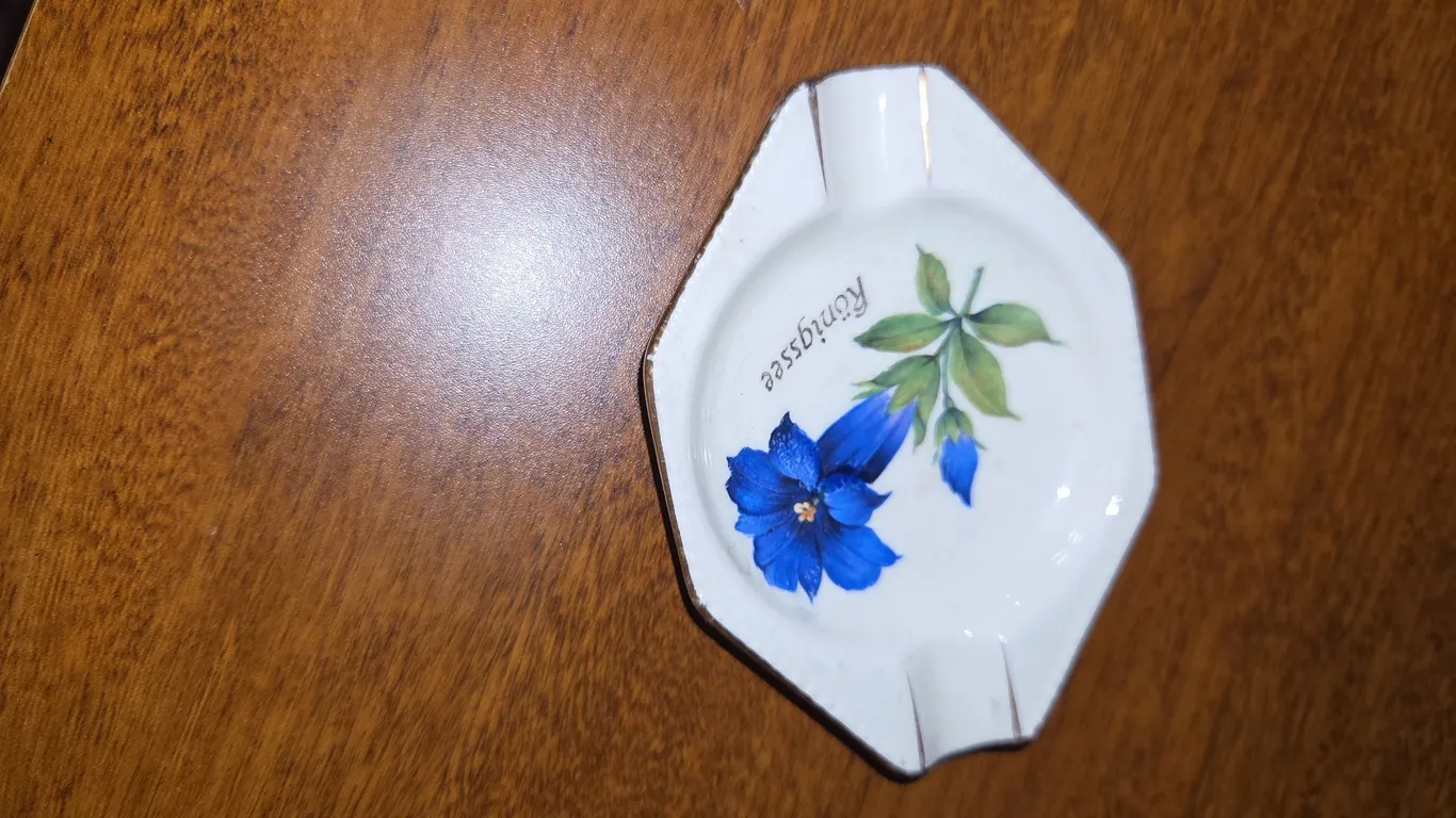 Small porcelain ashtray