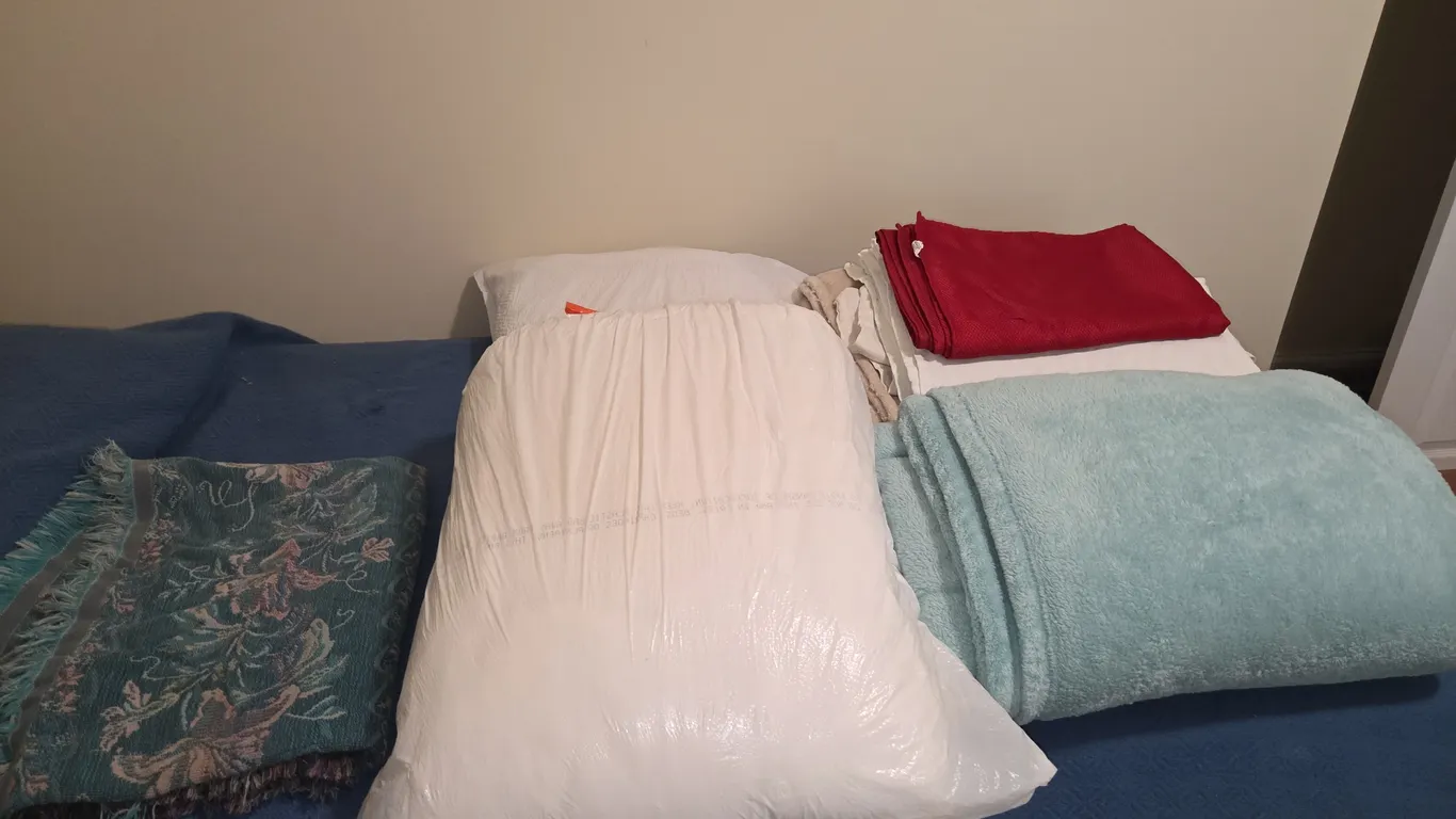 Large lot of blankets