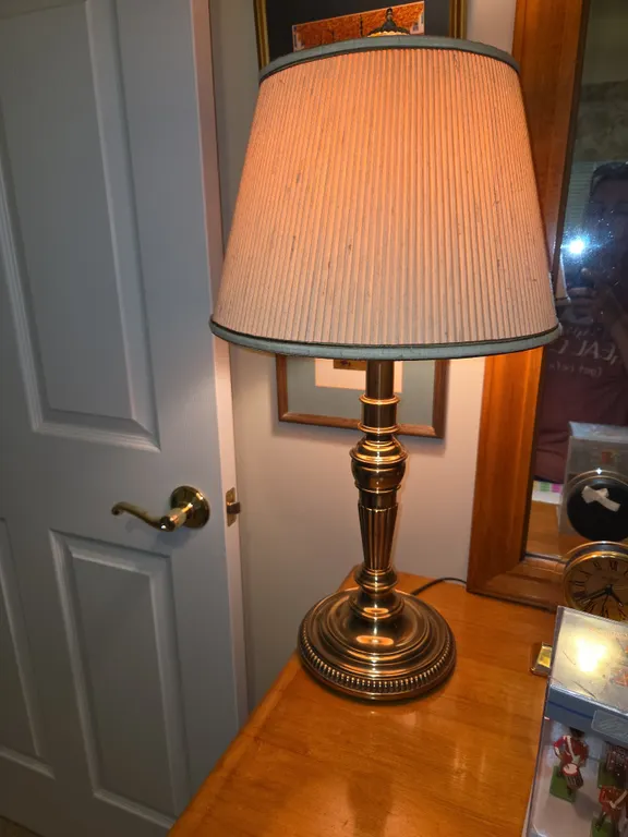 Brass table lamp