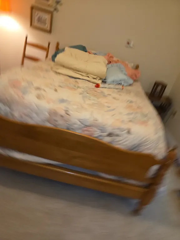 Full bed with headboard footboard and rails'- comes with back spring & mattress set