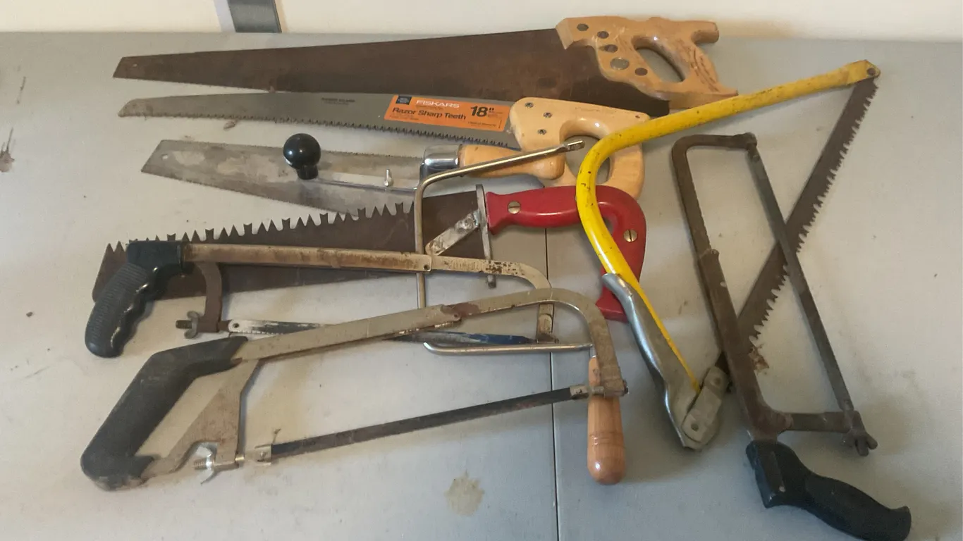 Assorted Hand Saws & Hacksaws