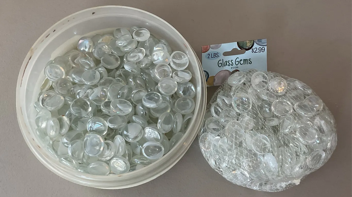 Clear Decorative Glass Gems