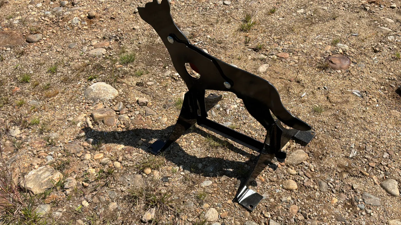 UNUSED KC 3/8" AR500 STEEL COYOTE SHOOTING TARGET