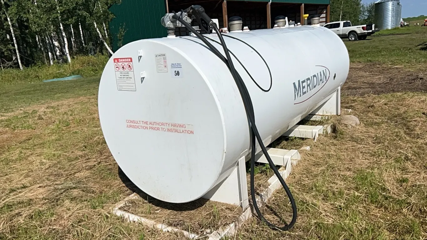 2008 MERIDIAN 4323L 12' 2 COMP GROUND MOUNT TANK ON SKID - s/n 20080928856